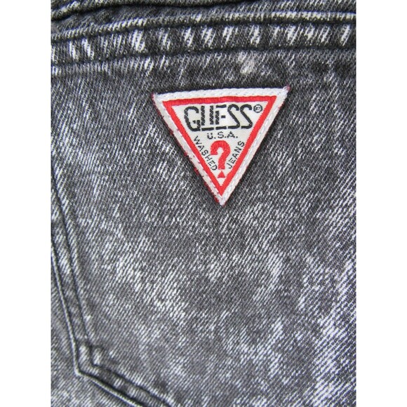 GEORGES MARCIANO for GUESS? Acid Wash Denim Skirt Size 27 Retro Vintage Punk - Picture 7 of 11